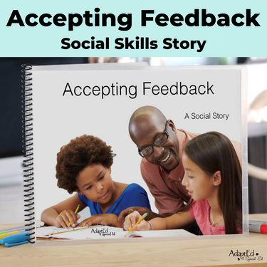 Social Narrative: Accepting Feedback: Editable (Printable PDF ) Social Skills - AdaptEd4SpecialEd